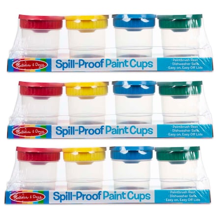 Melissa & Doug Spill-Proof Paint Cups, PK12 1623